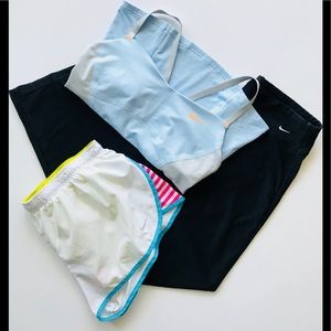 Nike bundle of 3 shorts, tank & workout pants